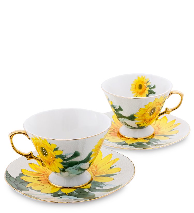 Чайный набор из фарфора на 2 персоны Фиор Дель Аморе Pavone AS-56