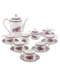 Чайный сервиз на 6 персон из фарфора Восточное Поло