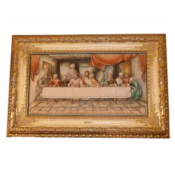 Барельеф из фарфора Тайная вечеря