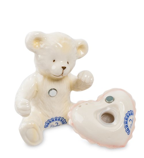 Набор соль-перец Медвежонок с сердечком Pavone CMS-14/ 8, разборный вид