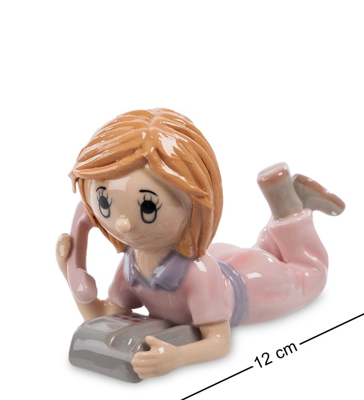 Статуэтка из керамики Девочка и телефон Pavone CMS-28/ 3