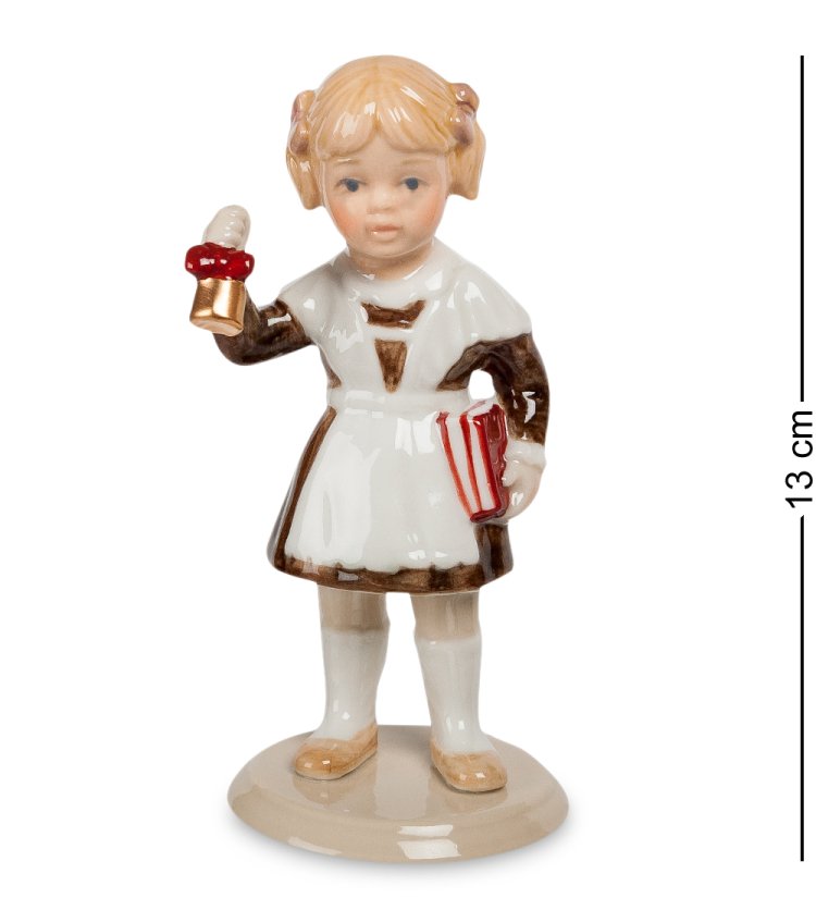 Статуэтка из керамики Первый звонок школьницы Pavone CMS-58/ 6