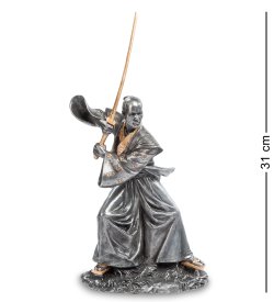 Статуэтка Самурай с золотым мечом