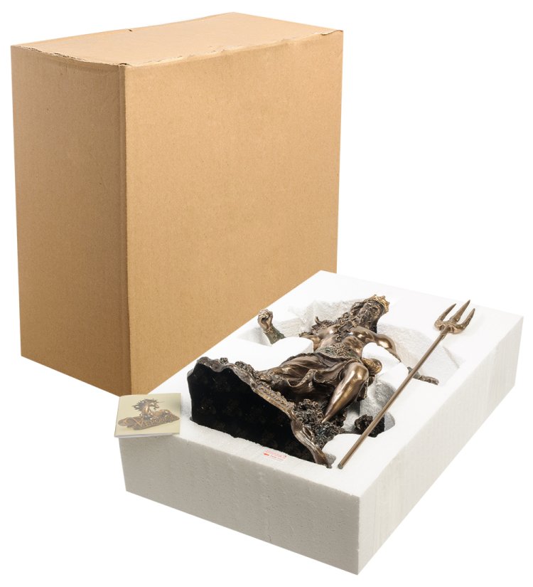 Статуэтка Посейдон - Бог морей Veronese WS-887, упаковочный вид