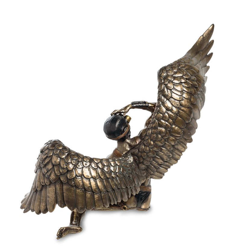 Статуэтка в стиле Стимпанк Мужчина-Ангел Veronese WS-904, оборотная сторона