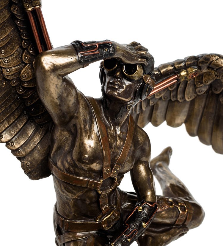 Статуэтка в стиле Стимпанк Мужчина-Ангел Veronese WS-904, портретный вид