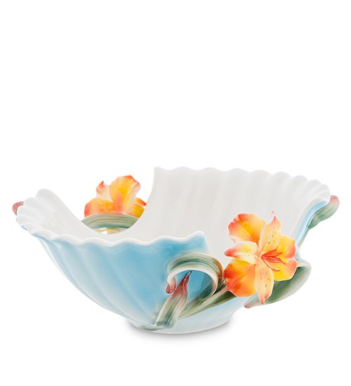 Ваза для фруктов из керамики Лилии Pavone FM-05/ 3, оборотная сторона