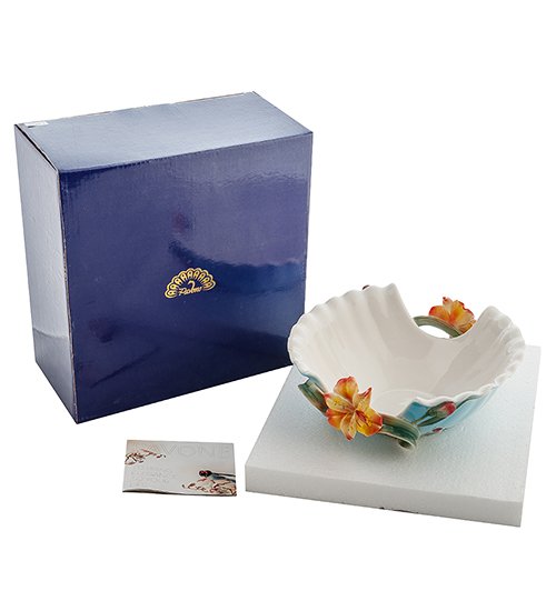 Ваза для фруктов из керамики Лилии Pavone FM-05/ 3, упаковочный вид