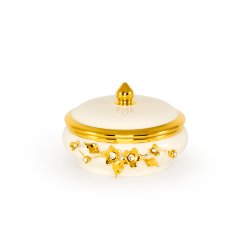 Белая шкатулка с кристаллами Swarovski коллекция Emozioni