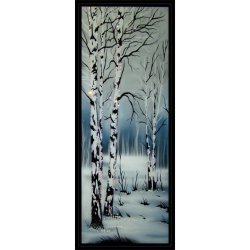 Картина Русские березки c кристаллами Swarovski