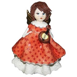 Статуэтка из фарфора Маленький ангел с гитарой