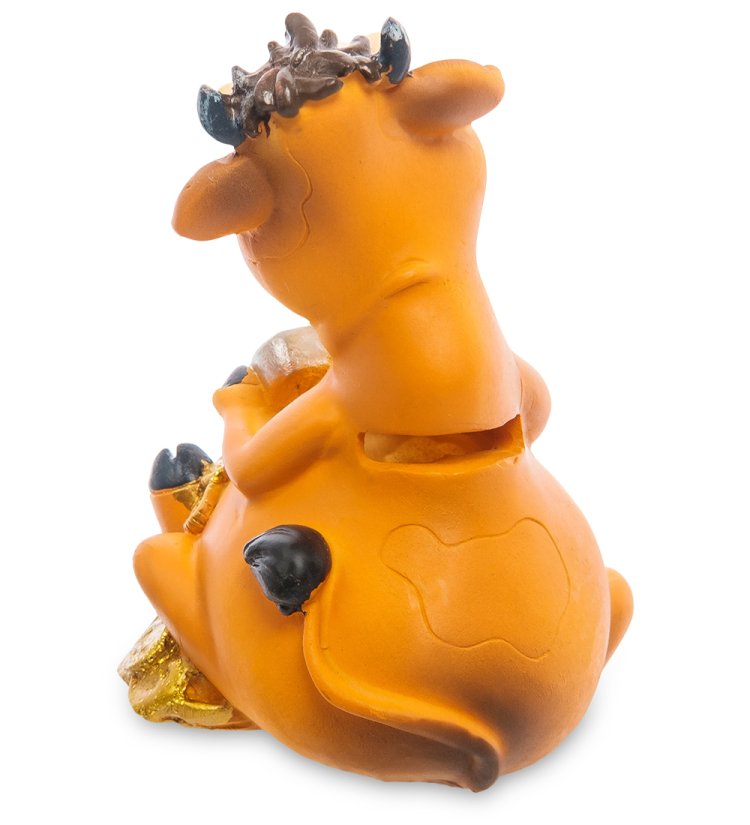 Копилка Бык знак зодиака Дева символ 2021 года AF-1004/ 9, фотография со спины