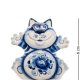 Фигурка Кот-Счастье Голубая гжель ГЛ-519