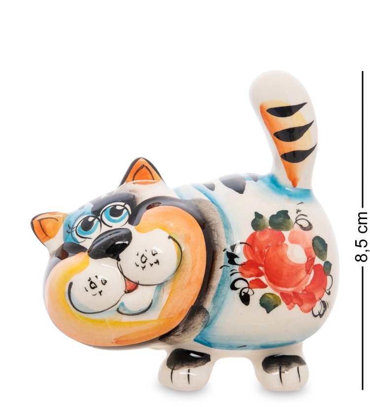 Фигурка Котик Барсик Цветная гжель ГЛ-145
