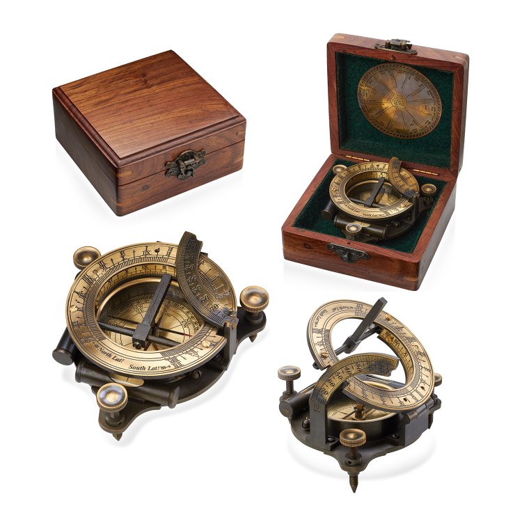 Компас с солнечными часами Hetton Garden