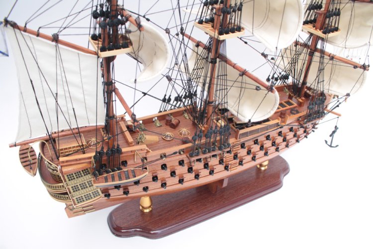 Модель парусного корабля 12 Апостолов, Россия, 74 см, TS-0098-W-60, фотография 7