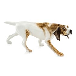 Статуэтка из керамики Пойнтер на охоте