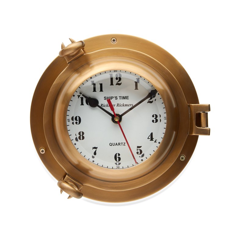 Часы иллюминатор бронзовые диаметр 19,5 см 