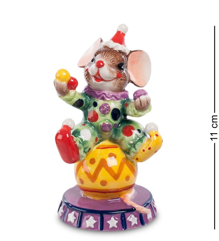 Статуэтка из фарфора Мышонок клоун Pavone CMS-52/ 5