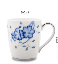 Кружка из фарфора Голубая бабочка