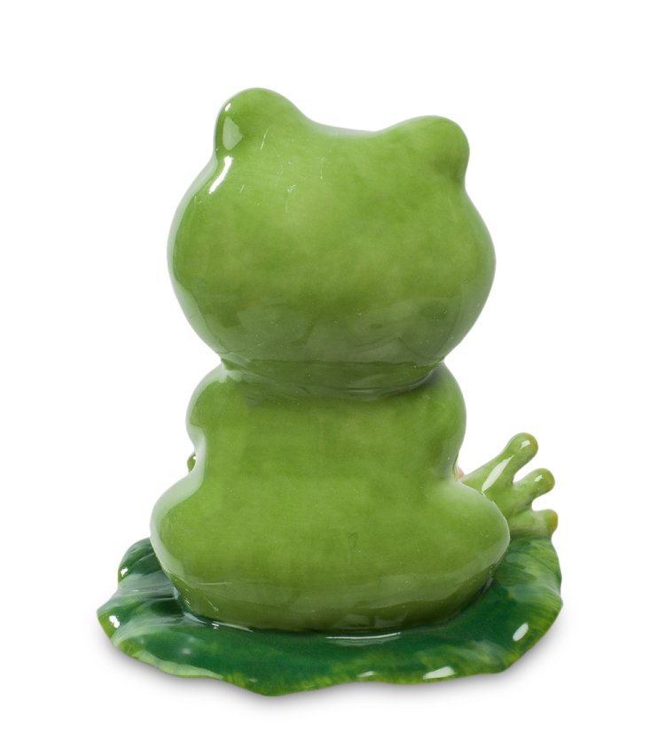 Фигурка из Керамики Лягушка с букетом Pavone CMS-60/ 7, фотография со спины