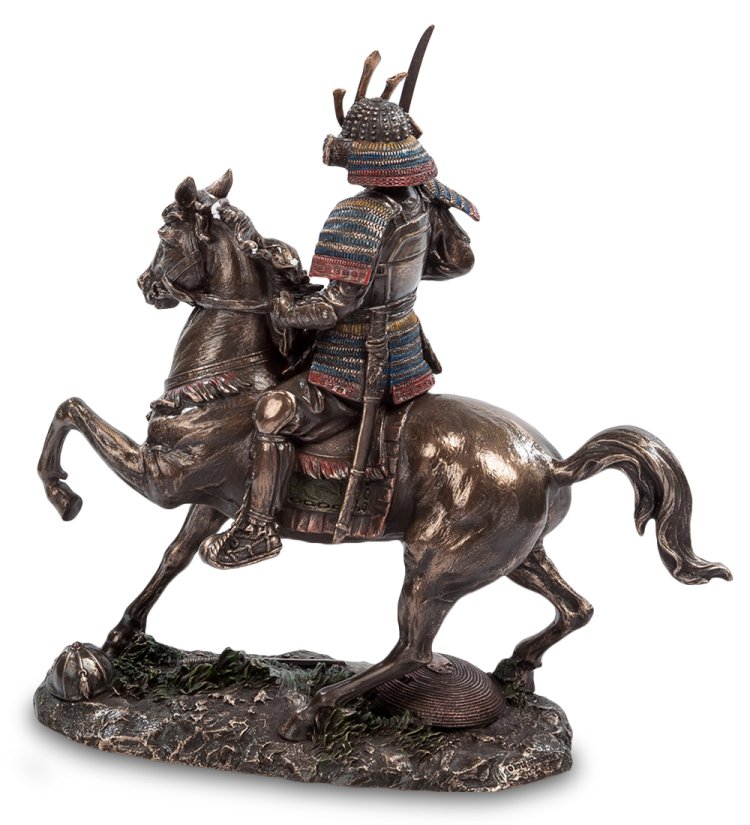 Статуэтка Самурай на медном коне Veronese WS-89/ 1, оборотная сторона