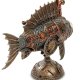 Статуэтка с подсветкой в стиле Стимпанк Рыба-Удильщик Veronese WS-905, оборотная сторона