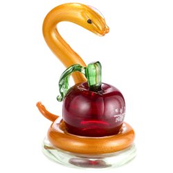 Фигурка из Муранского стекла Змея с яблоком