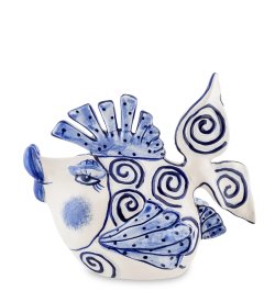 Статуэтка голубая Рыба