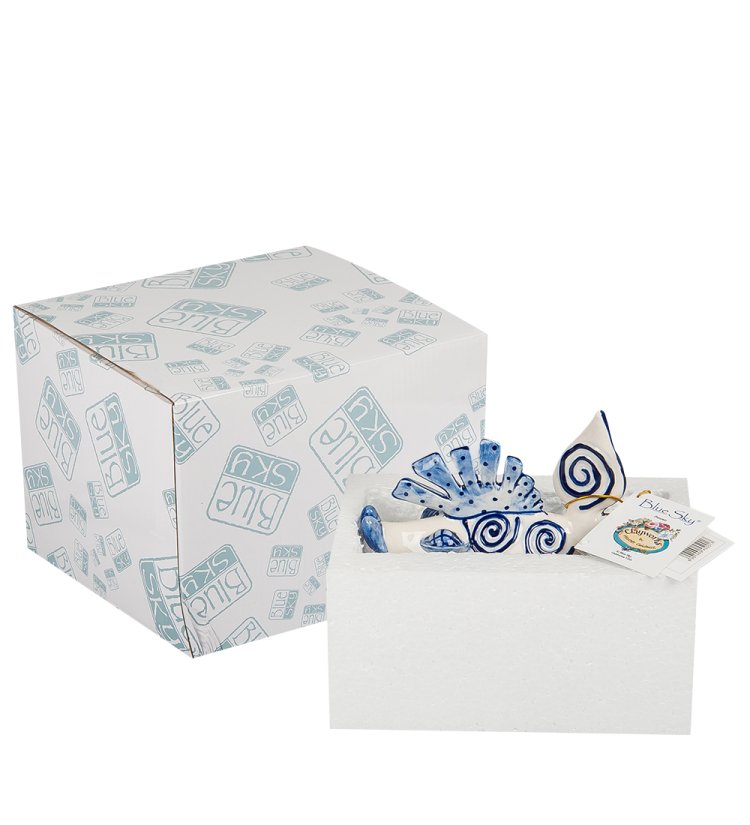 Статуэтка голубая Рыба Blue Sky BS-227, фотография в упаковке