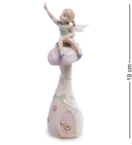 Колокольчик из фарфора Фея на высоком грибочке Pavone JP-26/ 4