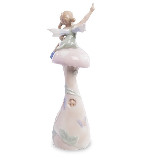 Колокольчик из фарфора Фея на высоком грибочке Pavone JP-26/ 4, оборотная сторона