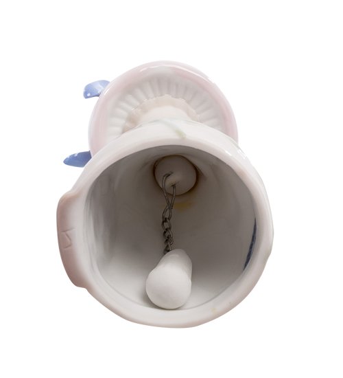 Колокольчик из фарфора Фея на высоком грибочке Pavone JP-26/ 4, вид снизу