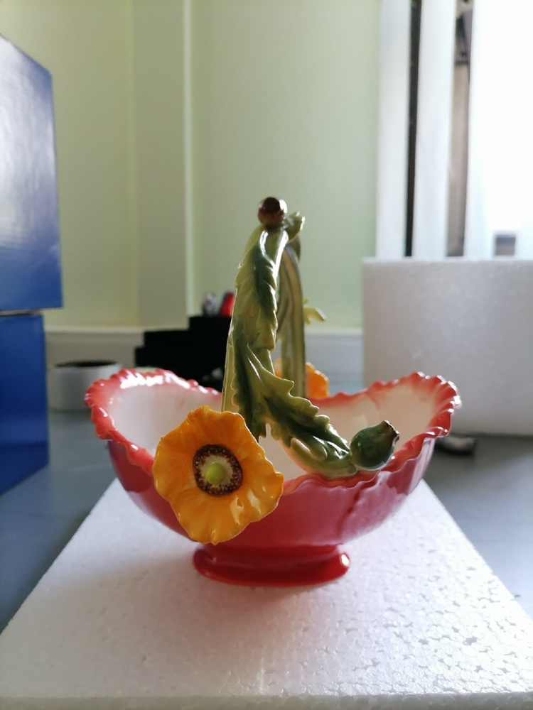 Конфетница из фарфора Маки Pavone FM-07/12, фото со склада профиль