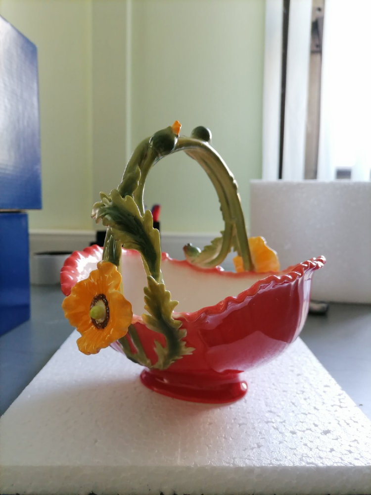 Конфетница из фарфора Маки Pavone FM-07/12, фото со склада оборотная сторона