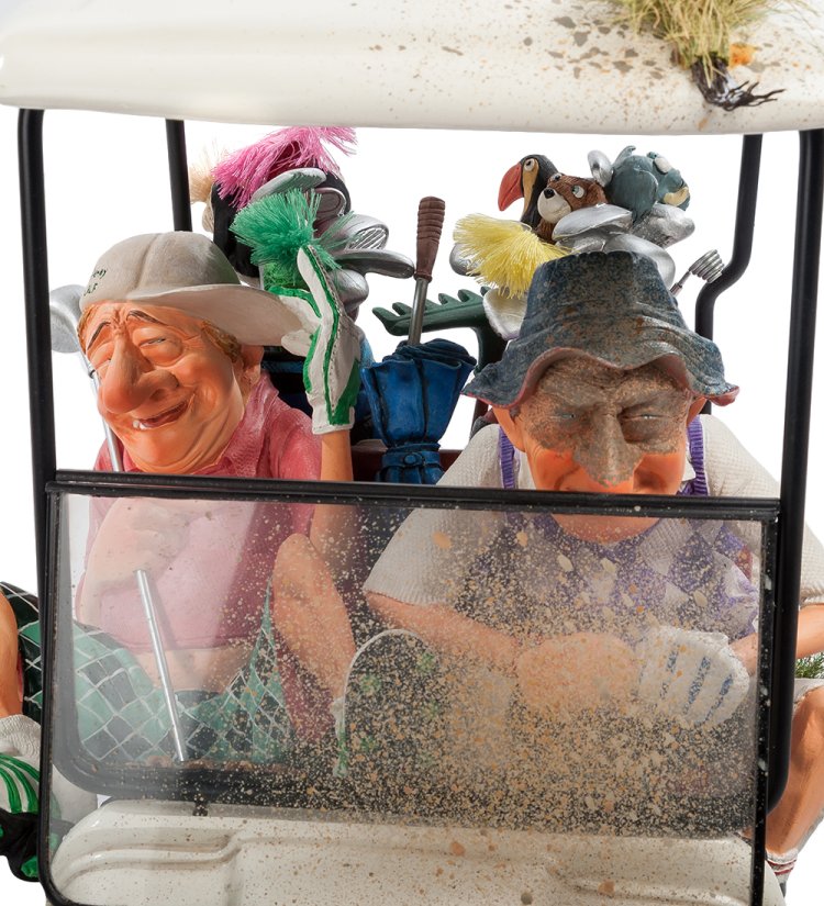 Статуэтка Туристический Гольф-кар - The Buggy Buddies Forchino FO-85075, портретный вид
