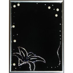 Фоторамка с кристаллами Swarovski - Лилия