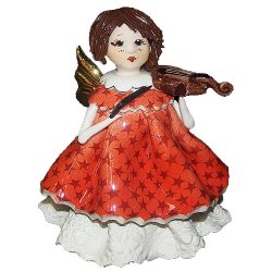 Статуэтка из фарфора Маленький ангел со скрипкой