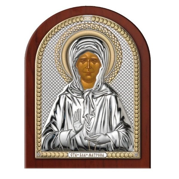 Икона Святая Матрона Московская, Размер: 8х11 см