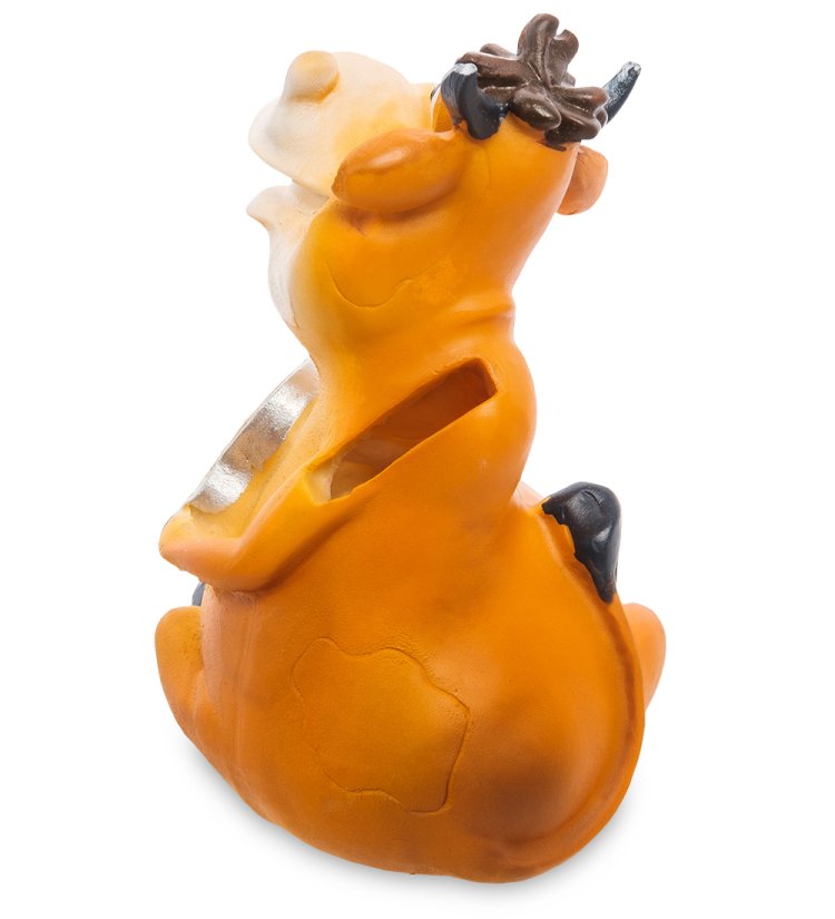 Копилка Бык знак зодиака Лев символ 2021 года AF-1004/ 8, фотография сбоку