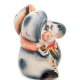 Статуэтка Ежик с грибом Цветная гжель ГЛ-134, фотография сбоку
