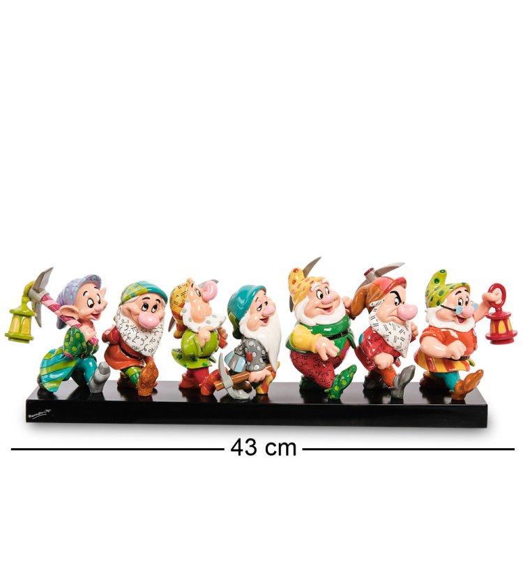 Статуэтка Семь гномов - Вечерняя прогулка Disney by Britto 906768, вид профиль
