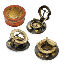 Компас в кожаном футляре JH Steward