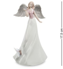 Статуэтка из фарфора Ангел в широком платье с бабочкой