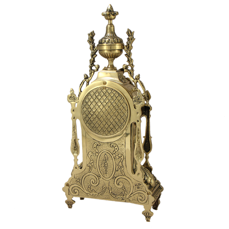 Бронзовые Каминные часы Дон Луи Bello De Bronze BP-27119-D, фотография с обратной стороны