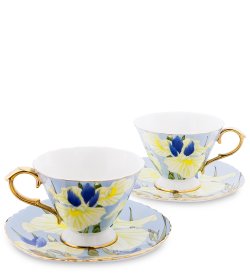 Чайный набор на 2 персоны Фиор Дель Аморе, голубой