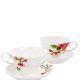 Чайный набор на 2 персоны из фарфора Роза Рафаэлло, ручная роспись Pavone JS-08