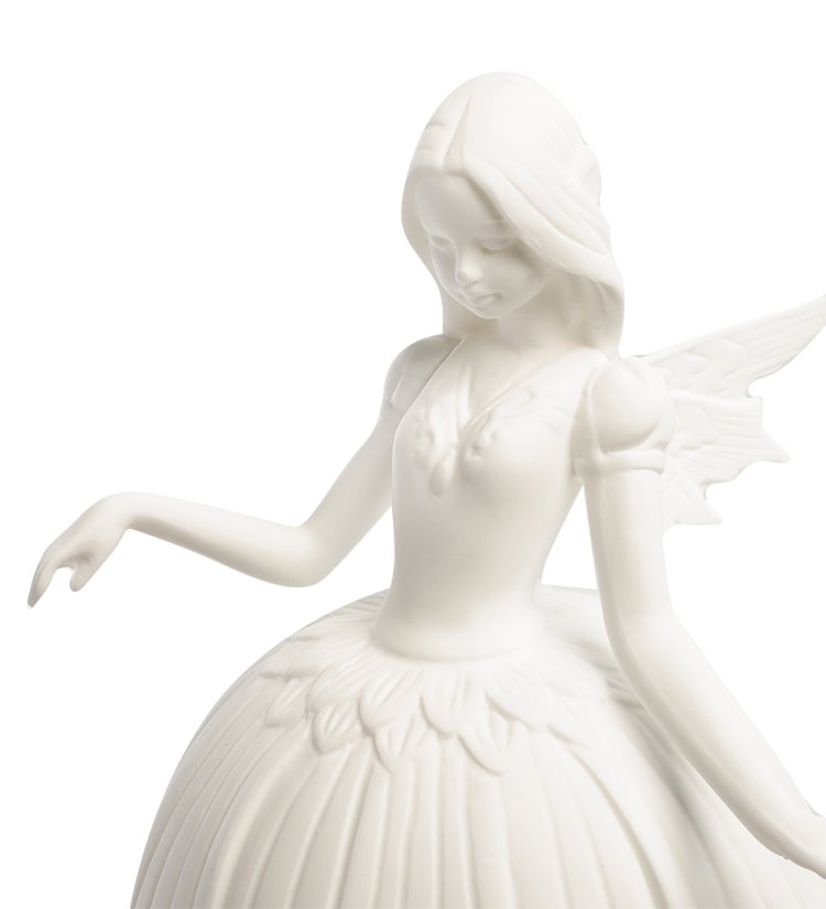 Статуэтка из фарфора с подсветкой Ночная фея, средняя Pavone JP-186/32, фотография крупным планом