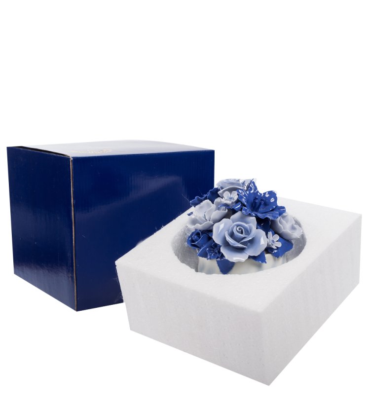 Композиция с цветами Голубые Розы Pavone CMS-46/ 3, фотография сбоку