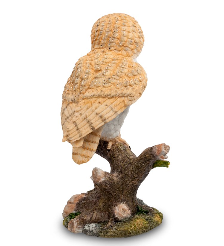 Статуэтка Сова Сипуха Veronese WS-713, оборотная сторона